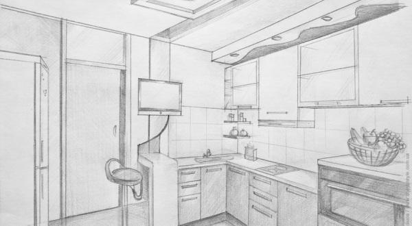 дизайн интерьера и ремонт квартир, дизайн кухни в Казани