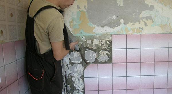 цены на демонтажные работы в Казани, демонтаж плитки